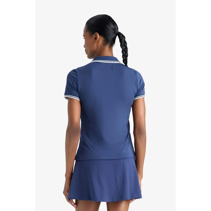 Defacto D9300 Lacivert DeFactoFit Standart Fit Polo Yaka Sporcu Kısa Kollu Tişört