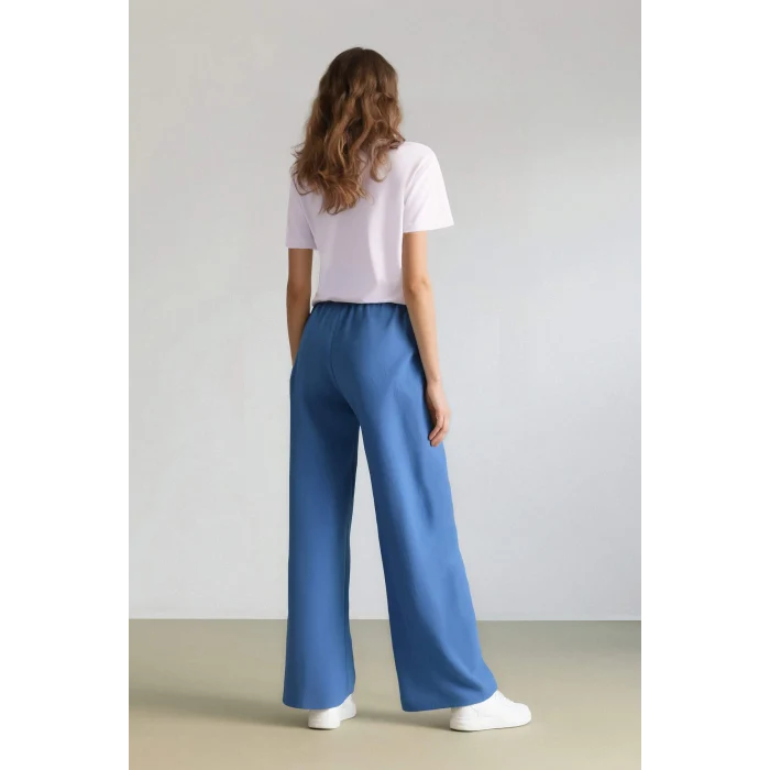 Defacto E6883 Mavi Wide Leg Geniş Bol Paça Aerobin Pantolon