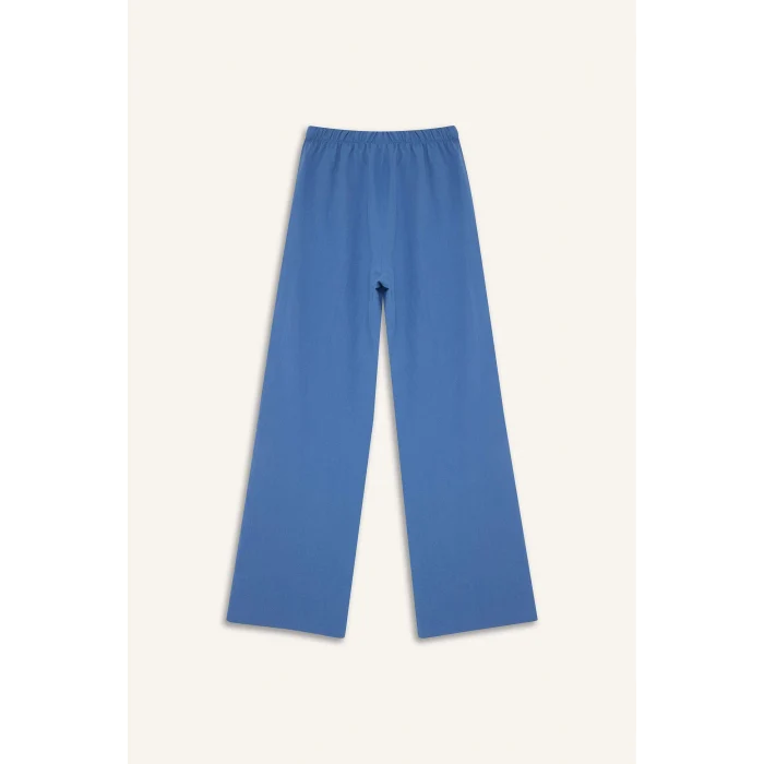 Defacto E6883 Mavi Wide Leg Geniş Bol Paça Aerobin Pantolon