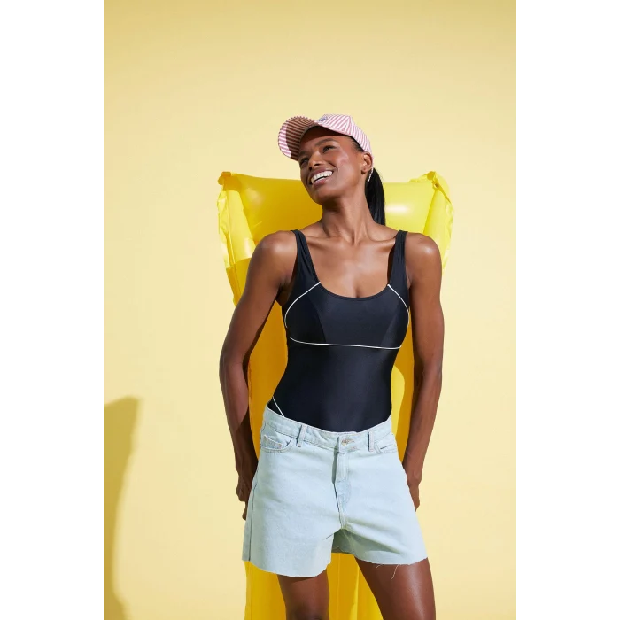 Defacto B6343 Siyah DeFactoFit Sporcu Mayo