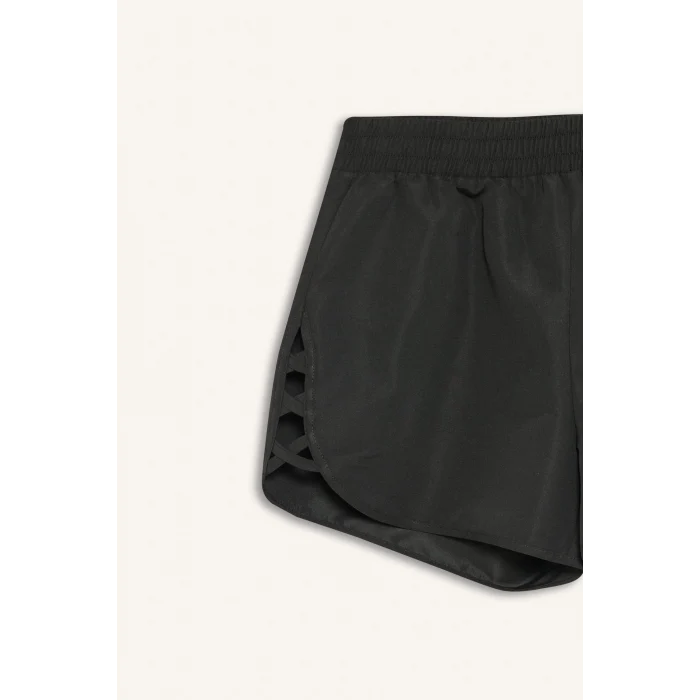 Defacto B7210 Siyah Regular Fit Deniz Şortu-Fall in Love