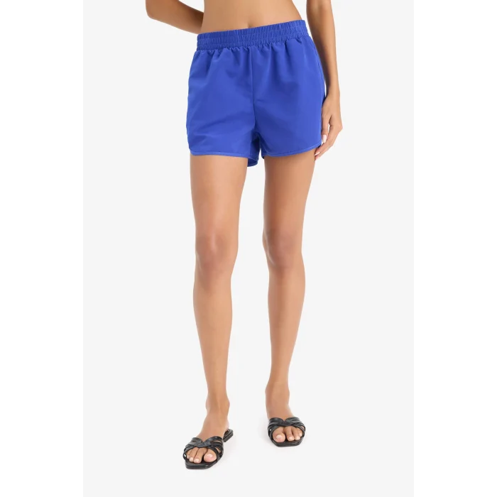 Defacto B7210 Mavi Regular Fit Deniz Şortu-Fall in Love