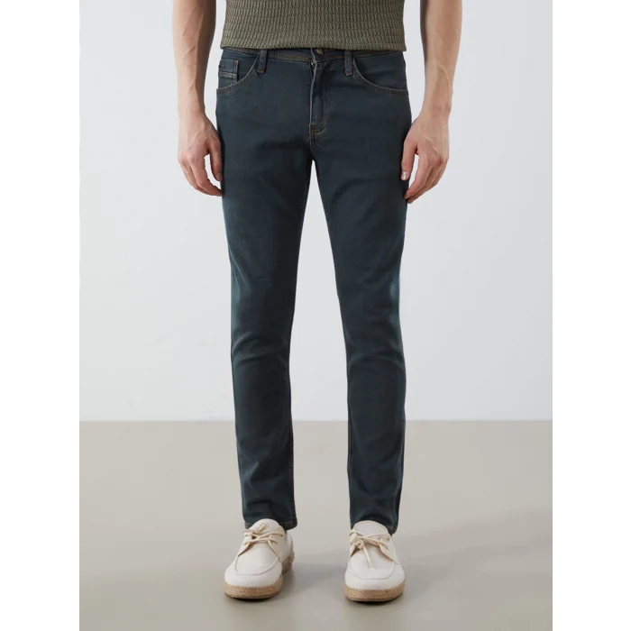 LCW Jeans Yeşil 760 Skinny Fit Erkek Jean Pantolon