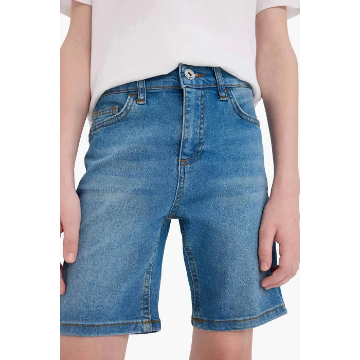 Defacto D7899 Mavi Erkek Çocuk Jean Şort