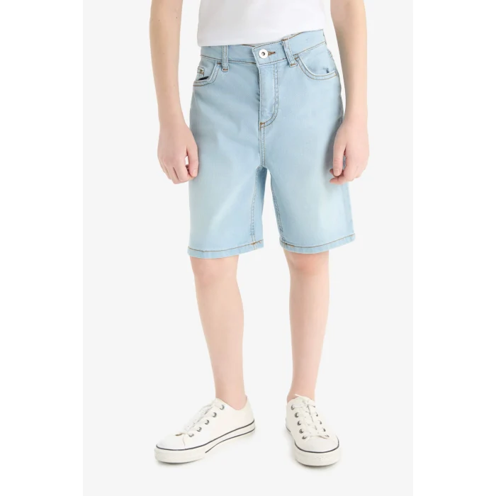 Defacto D7899 Mavi Erkek Çocuk Jean Şort
