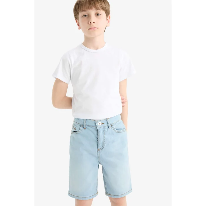 Defacto D7899 Mavi Erkek Çocuk Jean Şort