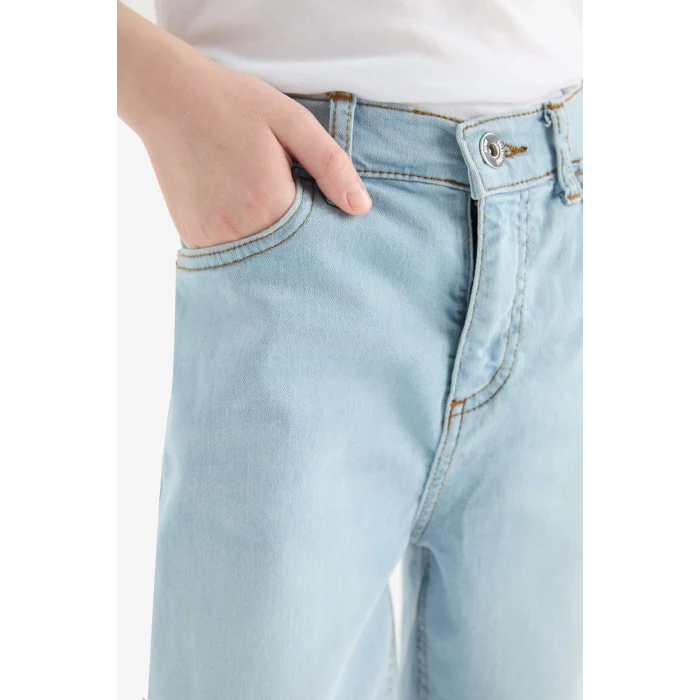 Defacto D7899 Mavi Erkek Çocuk Jean Şort