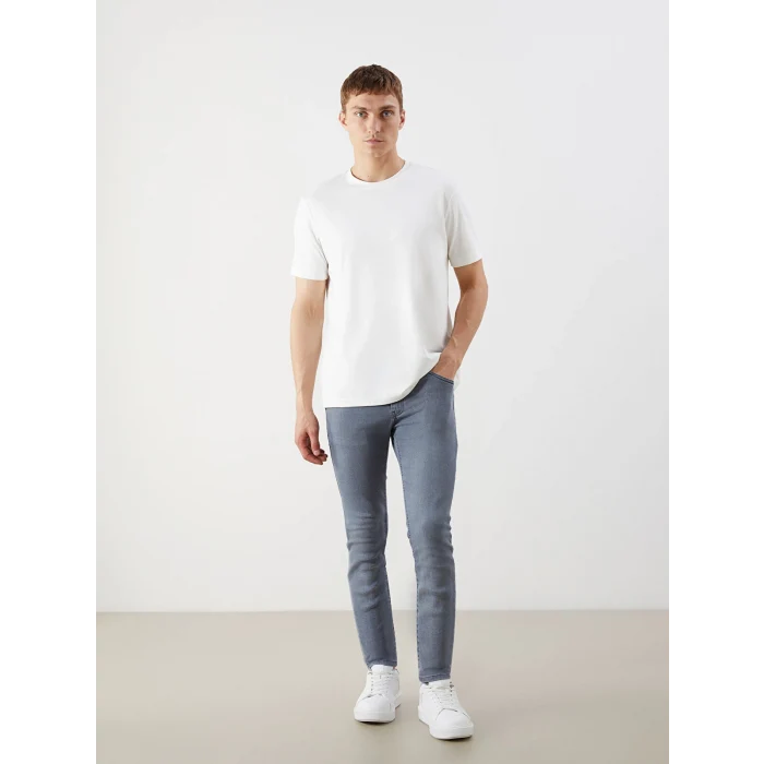LCW Jeans Gri 760 Skinny Fit Erkek Jean Pantolon