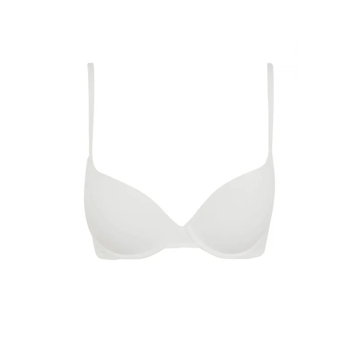 Defacto Z3350 Ekru Push Up Micro Yarım Dolgulu Tişört Bra-Fall in Love