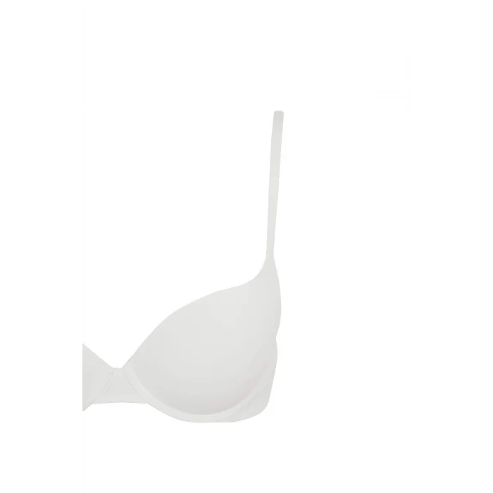 Defacto Z3350 Ekru Push Up Micro Yarım Dolgulu Tişört Bra-Fall in Love