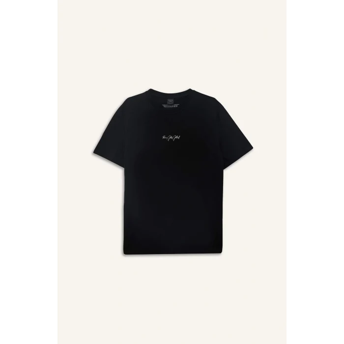 Defacto D7062 Siyah %100 Pamuk Diego Velazquez Regular Fit Bisiklet Yaka Sırt Baskılı Kısa Kollu Tişört