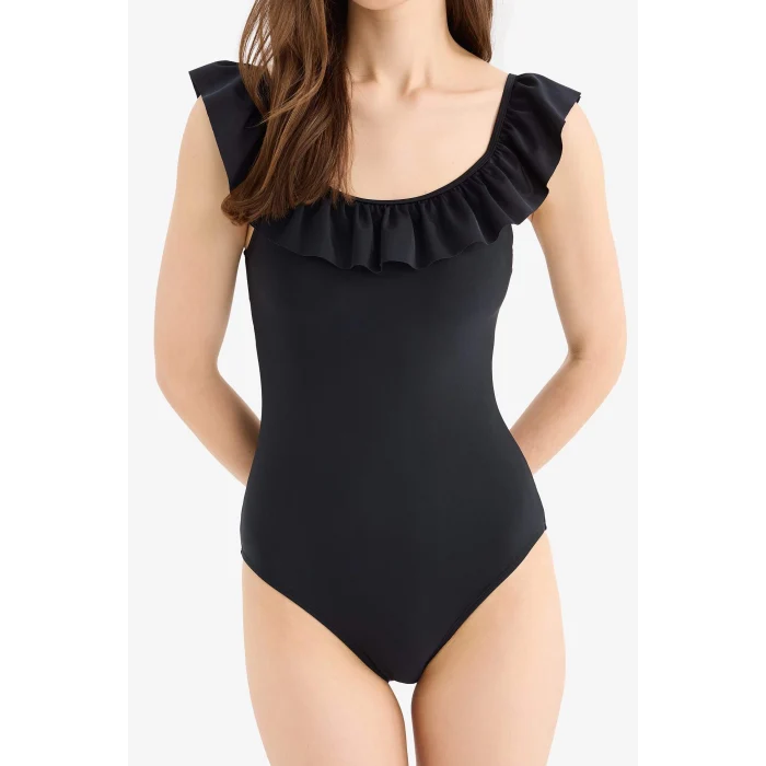 Defacto W9117 Siyah Regular Fit Mayo-Fall in Love