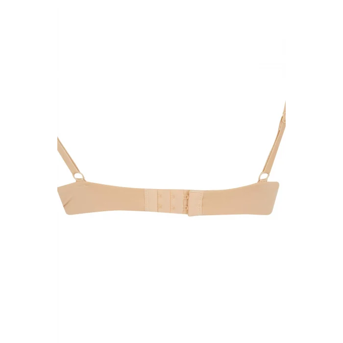 Defacto Z3350 Bej Push Up Micro Yarım Dolgulu Tişört Bra-Fall in Love