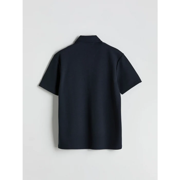 LCW Vision Lacivert Polo Yaka Kısa Kollu Erkek Tişört