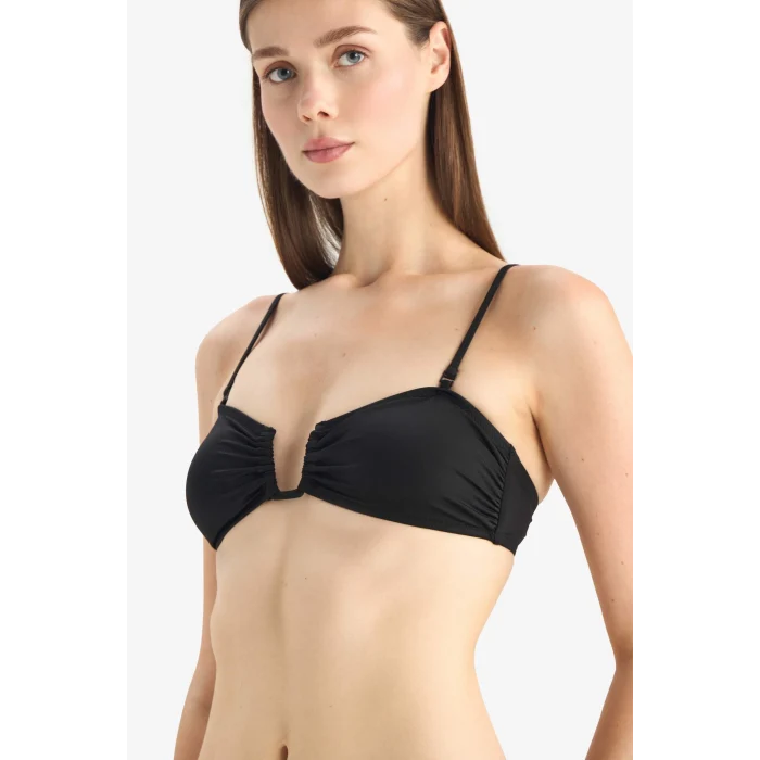 Defacto B7332 Siyah 	Regular Fit Bikini Üstü-Fall in Love