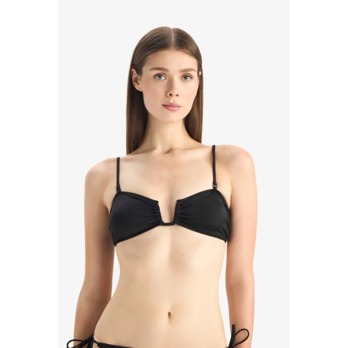 Defacto B7332 Siyah 	Regular Fit Bikini Üstü-Fall in Love