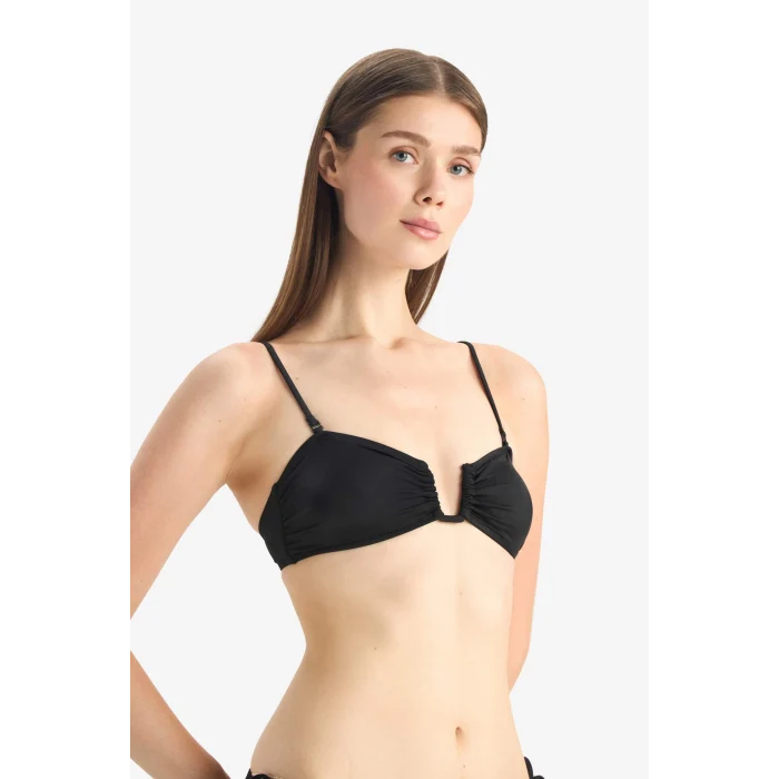Defacto B7332 Siyah 	Regular Fit Bikini Üstü-Fall in Love