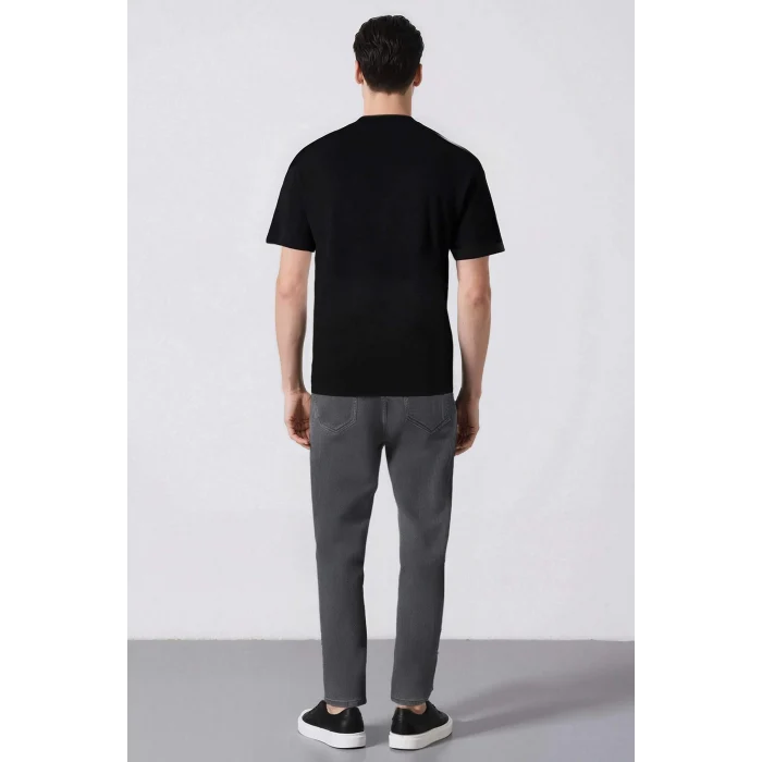 Defacto E7440 Gri Pedro Slim Fit Dar Kalıp Normal Bel Dar Paça Jean Pantolon