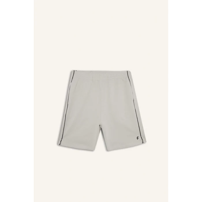 Defacto D7842 Bej DeFactoFit Standart Fit Sporcu Kısa Paça Şort