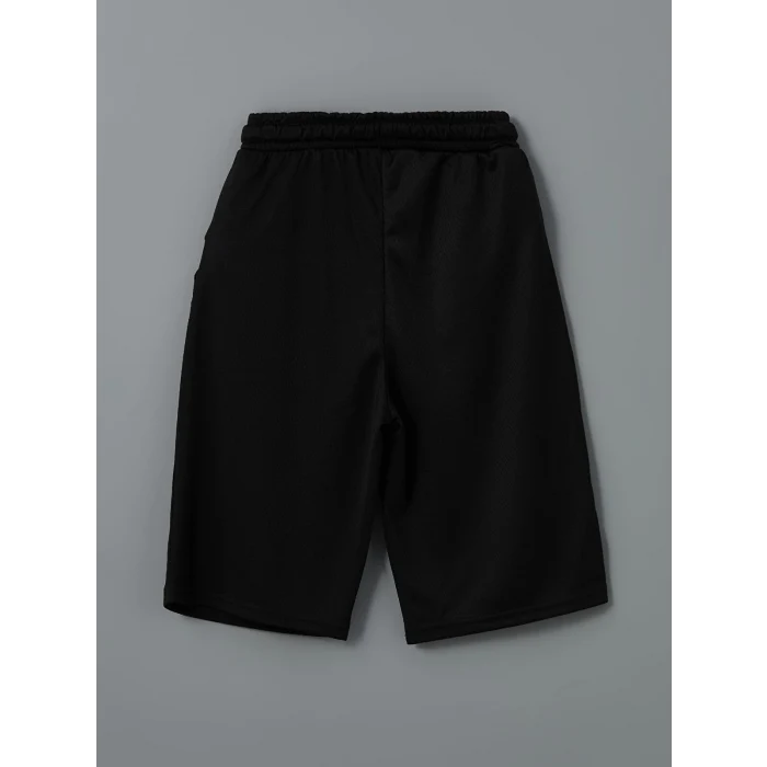 LCW Kids Beyaz Bisiklet Yaka New York Baskılı Erkek Çocuk Atlet ve Şort