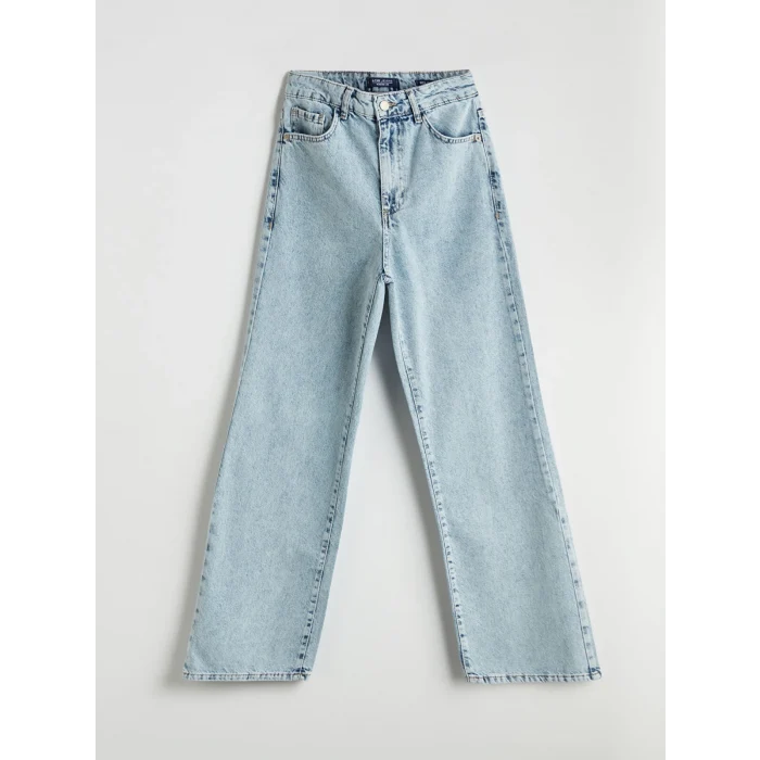 LCW Jeans Indigo Wideleg Kadın Jean Pantolon