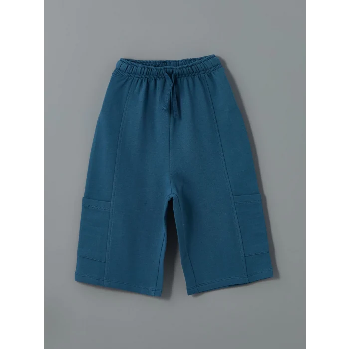 LCW Kids Beyaz Bisiklet Yaka Erkek Bebek Tişört ve Şort 2li