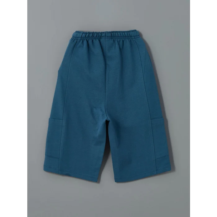 LCW Kids Beyaz Bisiklet Yaka Erkek Bebek Tişört ve Şort 2li