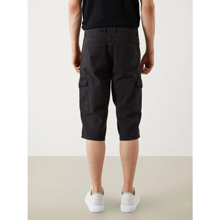 LCW Jeans Gri Erkek Kargo Jean Şort