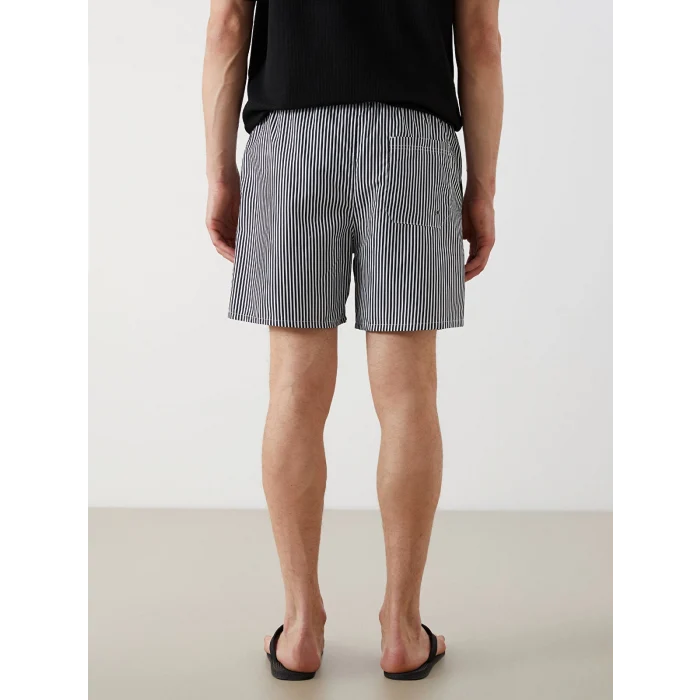 SOUTHBLUE Lacivert Kısa Boy Desenli Erkek Deniz Şortu