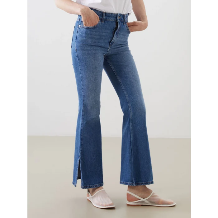 LCW Jeans Indigo Mars Flare Kadın Jean Pantolon