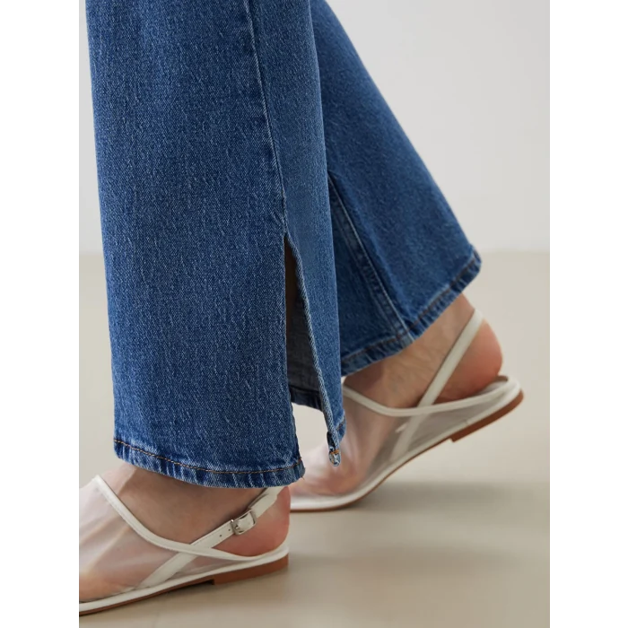 LCW Jeans Indigo Mars Flare Kadın Jean Pantolon