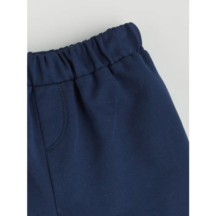 LCW baby Ekru Çizgili Erkek Bebek Tişört ve Şort 2li