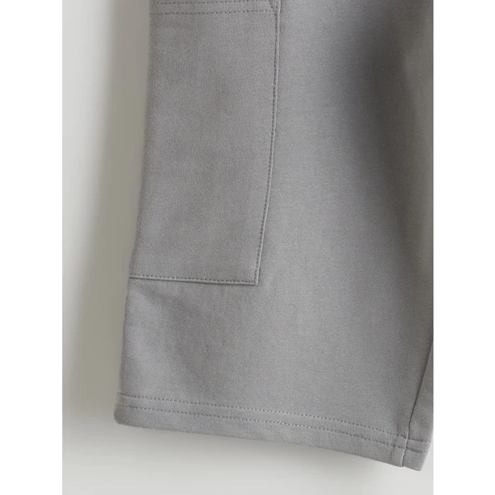 LCW Kids Gri Beli Lastikli Basic Erkek Çocuk Kargo Şort