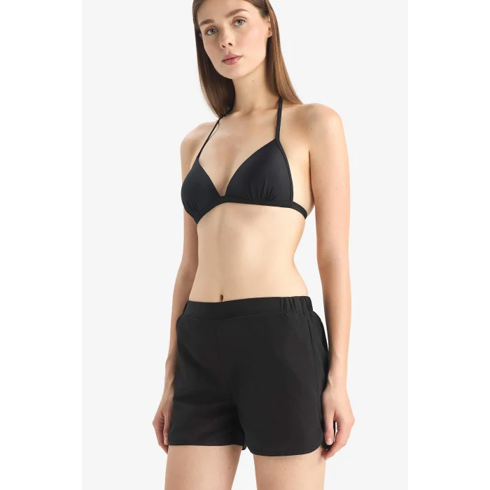 Defacto T5639 Siyah Regular Fit Deniz Şortu-Fall in Love