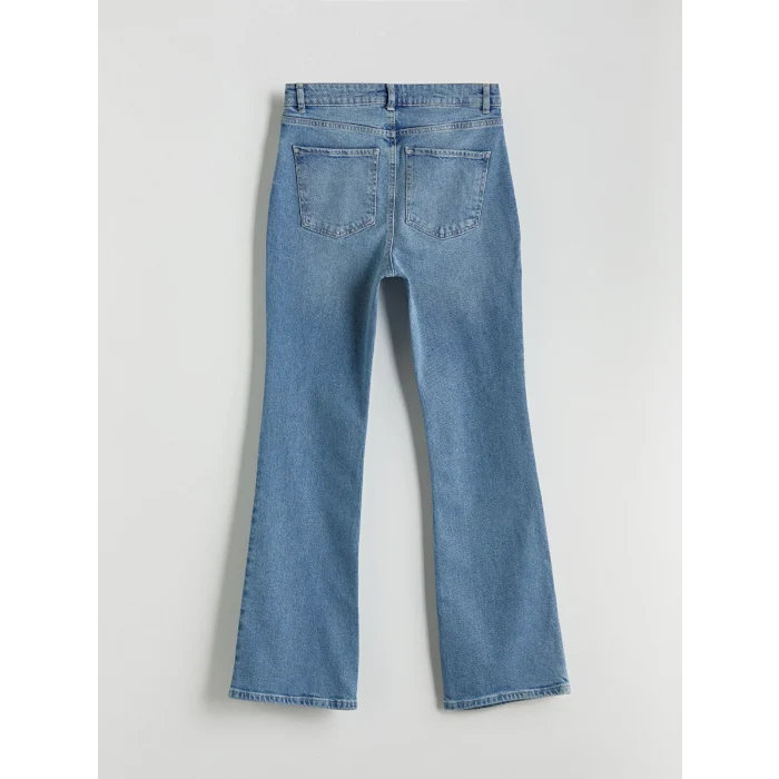 LCW Jeans Indigo Crop Flare Kadın Jean Pantolon