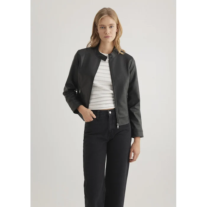 Mavi 1110598-900 Siyah Suni Deri Ceket