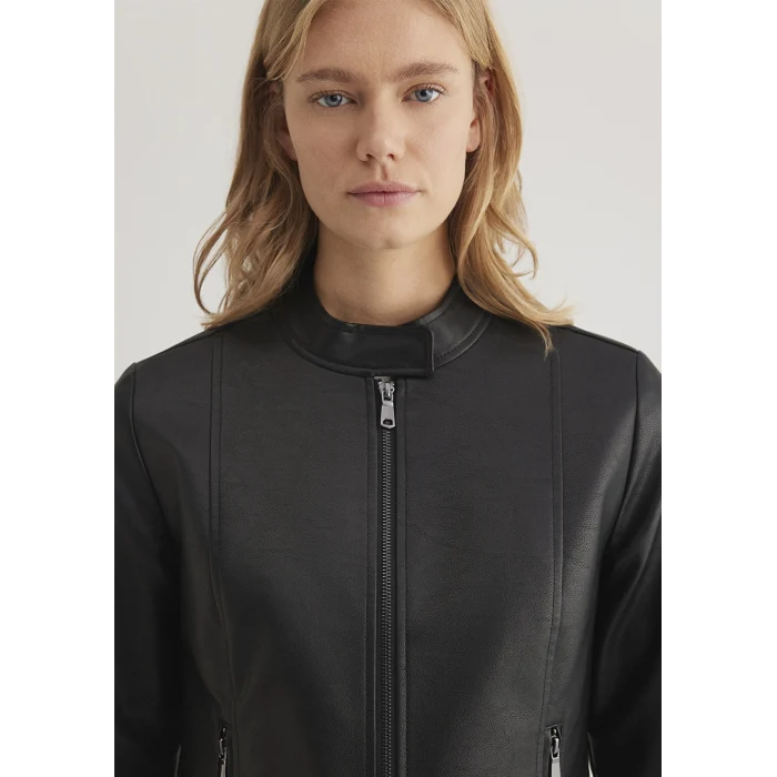 Mavi 1110598-900 Siyah Suni Deri Ceket