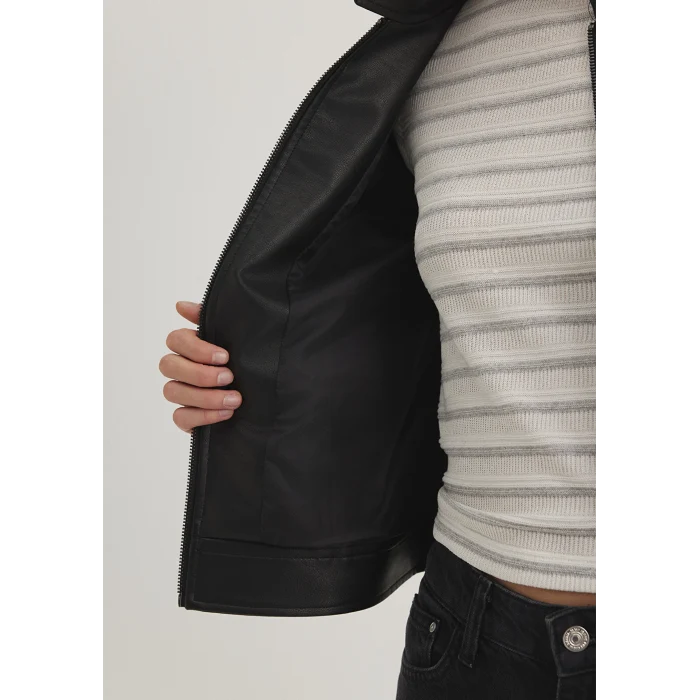 Mavi 1110598-900 Siyah Suni Deri Ceket