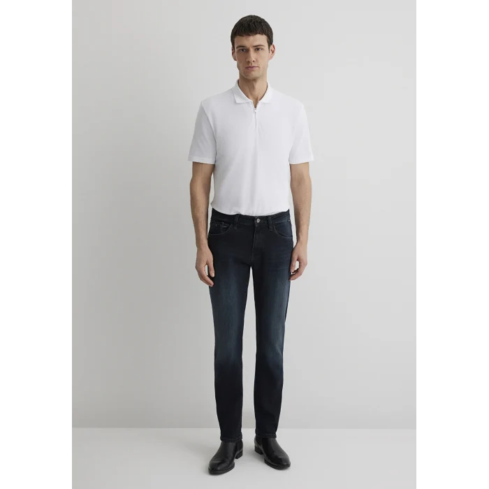 Mavi 0035188545 Marcus Lux Black Puslu Koyu Mavi Jean Pantolon