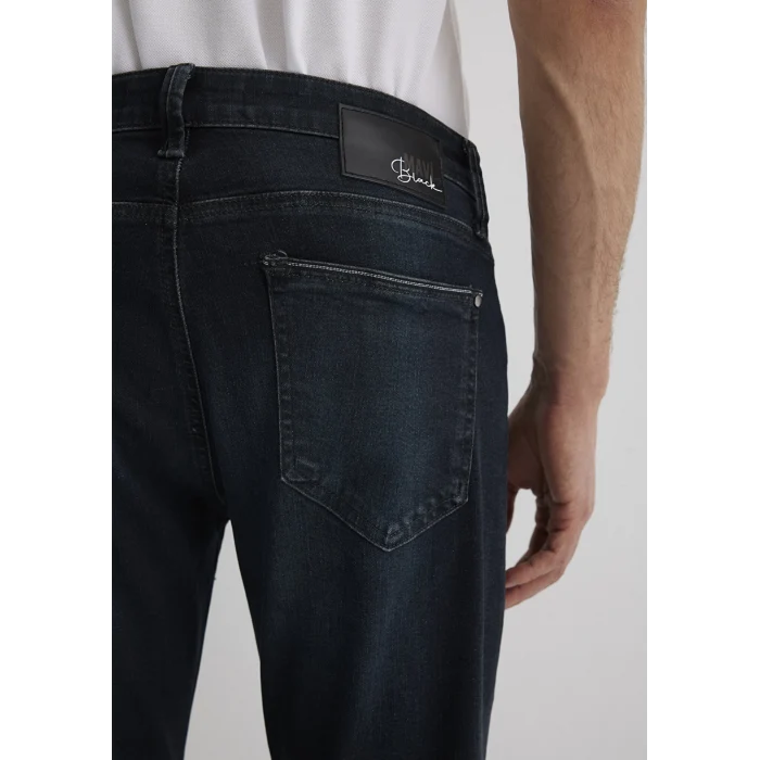 Mavi 0035188545 Marcus Lux Black Puslu Koyu Mavi Jean Pantolon
