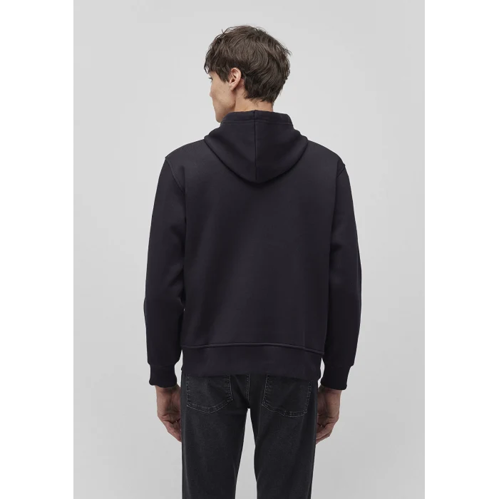 Mavi 065809-900 Mavi Logo Nakışlı Kapüşonlu Siyah Sweatshirt