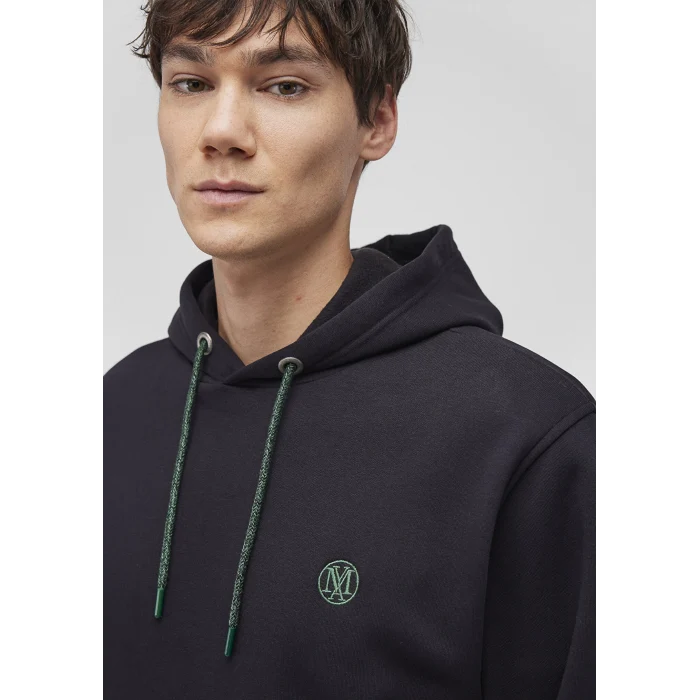 Mavi 065809-900 Mavi Logo Nakışlı Kapüşonlu Siyah Sweatshirt