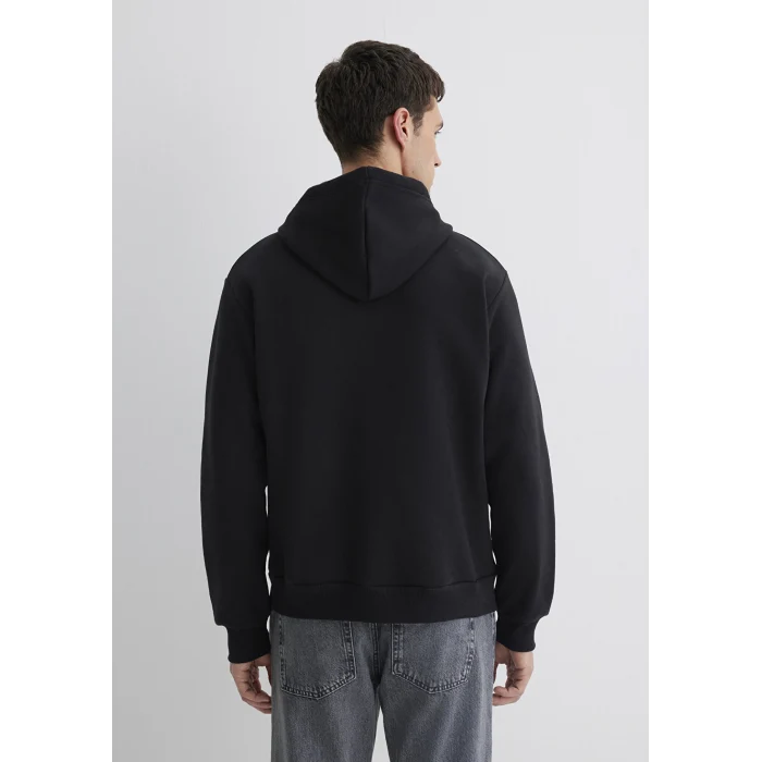 Mavi 0S10275-900 Kapüşonlu Siyah Basic Sweatshirt