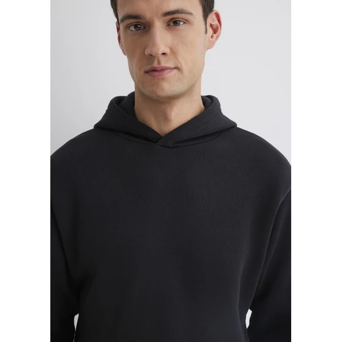 Mavi 0S10275-900 Kapüşonlu Siyah Basic Sweatshirt