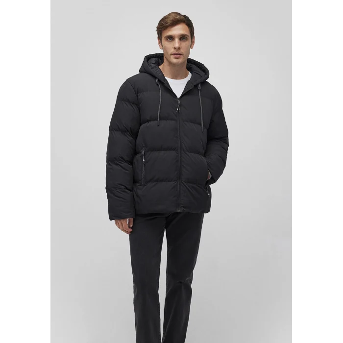 Mavi 0110349-900 Kapüşonlu Siyah Şişme Mont