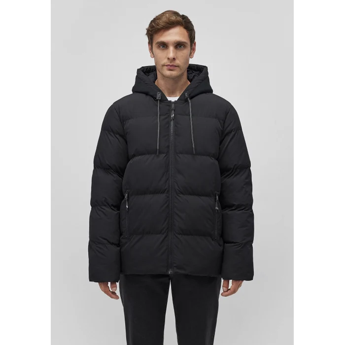 Mavi 0110349-900 Kapüşonlu Siyah Şişme Mont