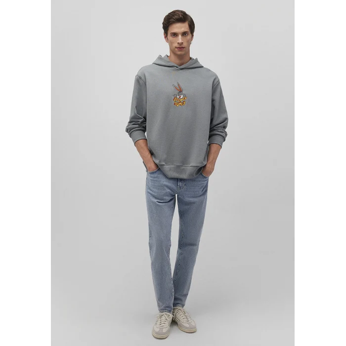 Mavi 0S10102-70098 Bugs Bunny Baskılı Gri Sweatshirt