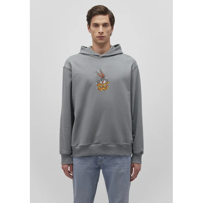Mavi 0S10102-70098 Bugs Bunny Baskılı Gri Sweatshirt