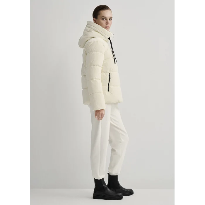 Mavi 1110043-83043 Kapüşonlu Ekru Şişme Mont