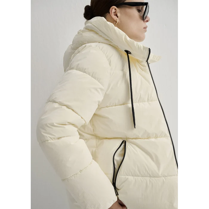 Mavi 1110043-83043 Kapüşonlu Ekru Şişme Mont